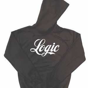 Logic Hoodie Black (White Design)